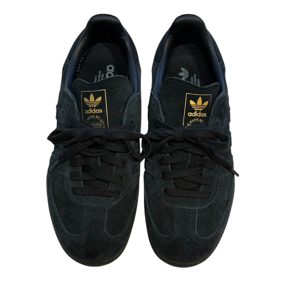 Adidas Men's Black Gazelle Suede Sneakers Size 7 - Picture 2 of 12